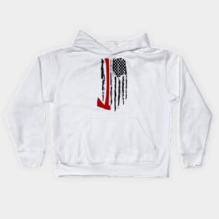 USA Firefighter Flag Kids Hoodie